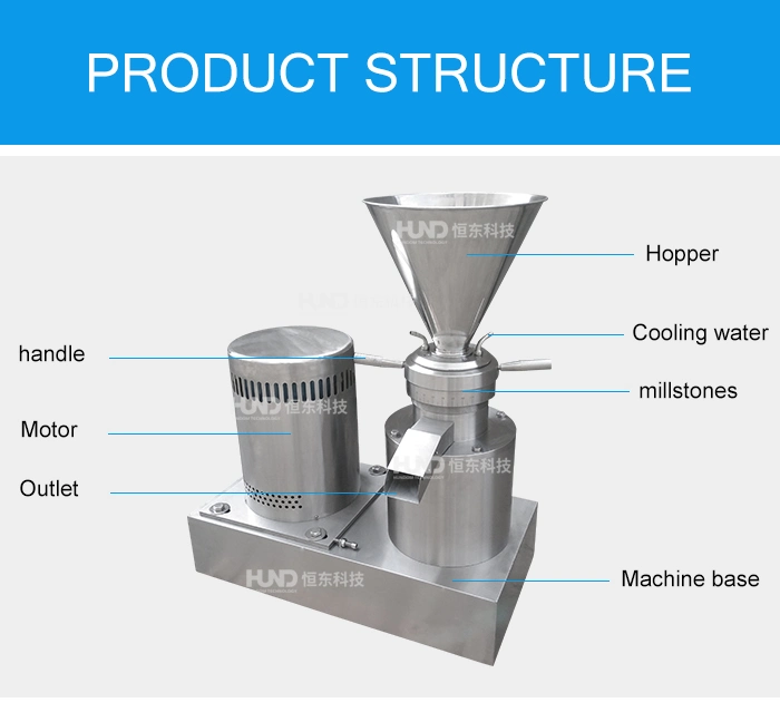 Stainless Steel Sesame Paste Making Machine Grinder for Food Industry